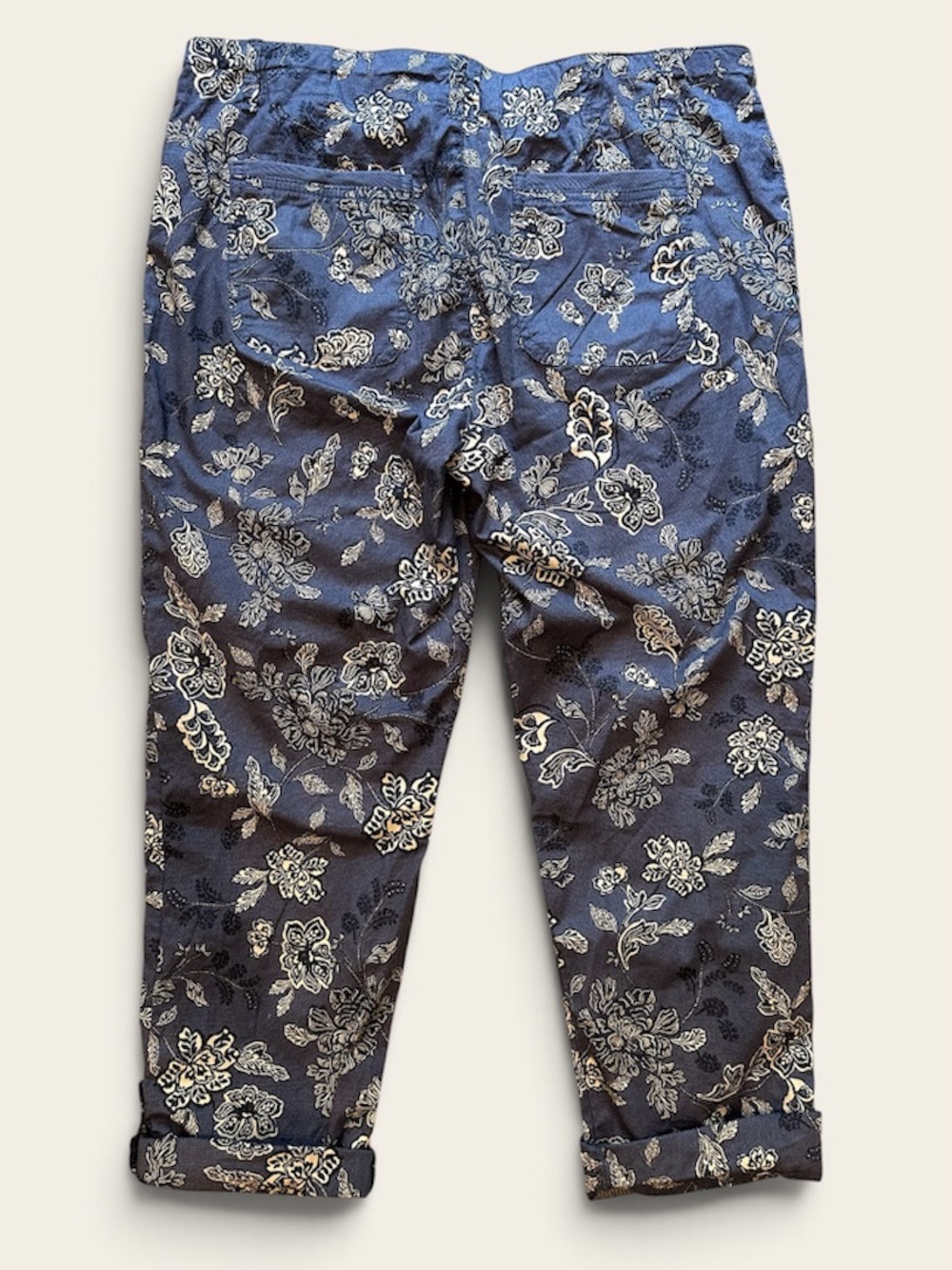 Democracy Flex Ellent Floral Utility Cargo Pants Size 10 Blue - Picture 4 of 9